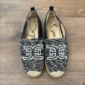 Sam Edelman Khloe Black and Tan Espadrilles Size 8